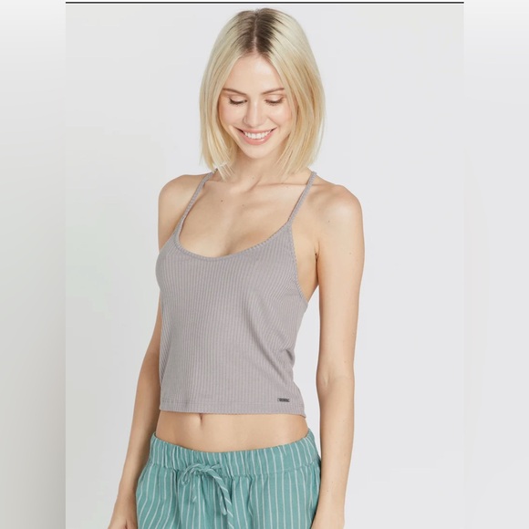 NWT Volcom Slip Knit Cami Top in Daze Grey Size XS - Picture 5 of 7